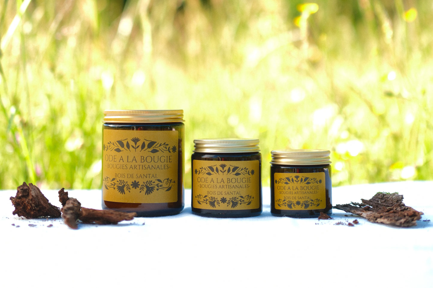 Bougie parfumée au Bois de Santal