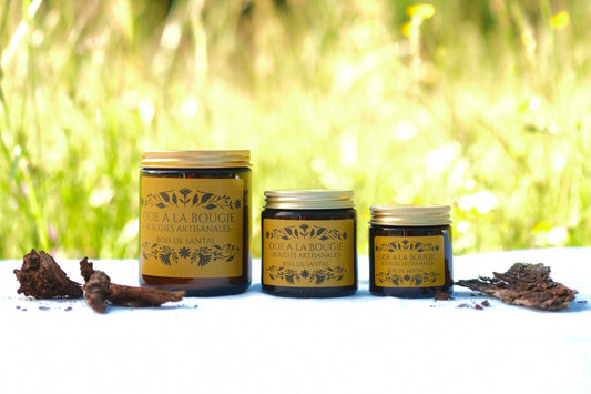 Bougie parfumée au Bois de Santal