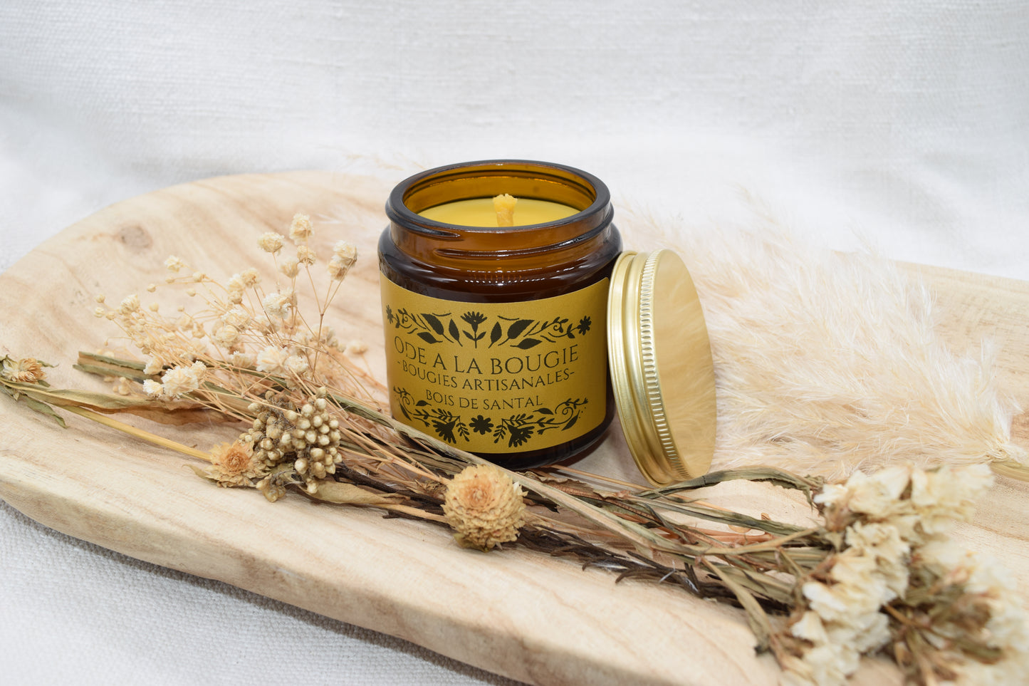 Bougie parfumée au Bois de Santal