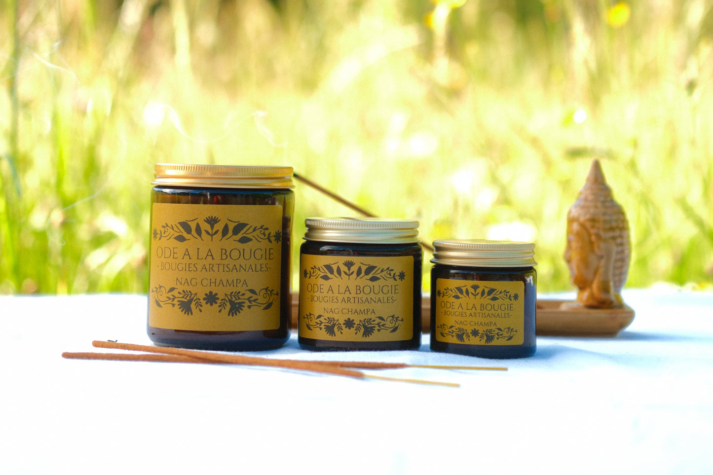 Bougie parfumée au Nag Champa